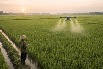cara meningkatkan hasil panen dengan drone