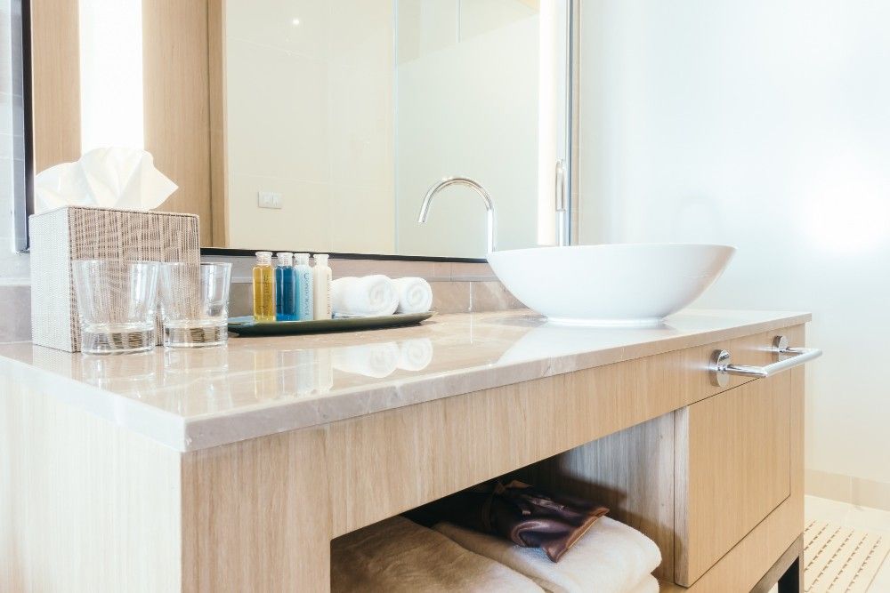 ukuran countertop wastafel