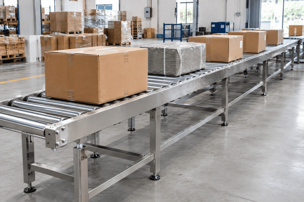 jenis conveyor untuk gudang