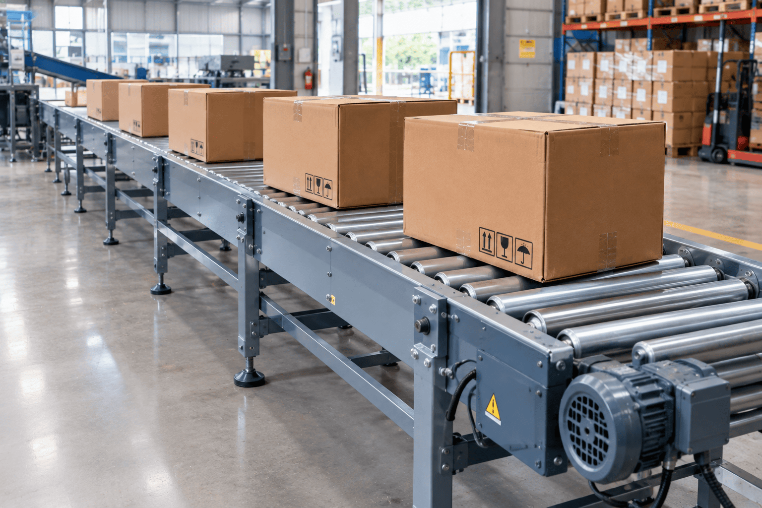 cara kerja conveyor pemindah barang
