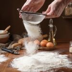 proses penyaringan tepung makanan