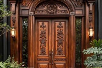 cara membuat ornamen pintu kayu, ornamen pintu kayu, motif ukiran pintu, ukiran kayu, desain pintu kayu, hiasan pintu rumah, kerajinan kayu, teknik ukir kayu, pintu kayu minimalis, pintu kayu klasik, mesin CNC kayu, finishing kayu, dekorasi rumah, motif ornamen kayu, cara mengukir kayu
