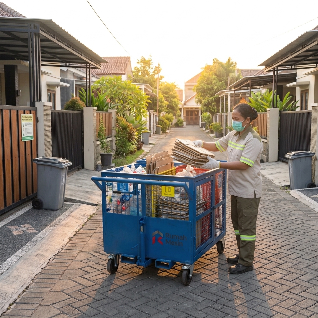 kapasitas gerobak untuk angkut sampah