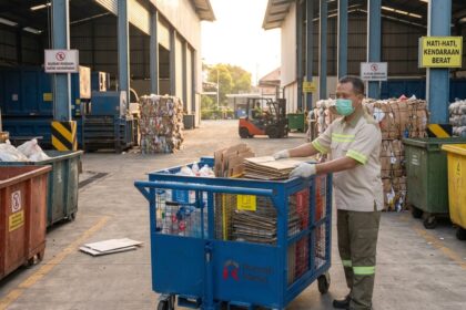 cara menjaga gerobak sampah awet