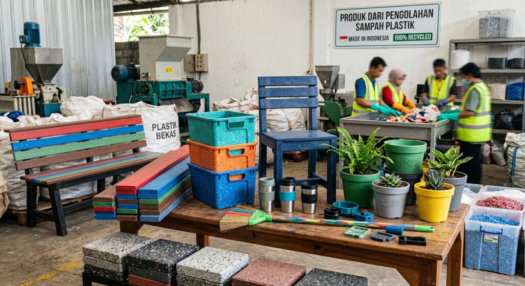 cara meningkatkan nilai limbah plastik