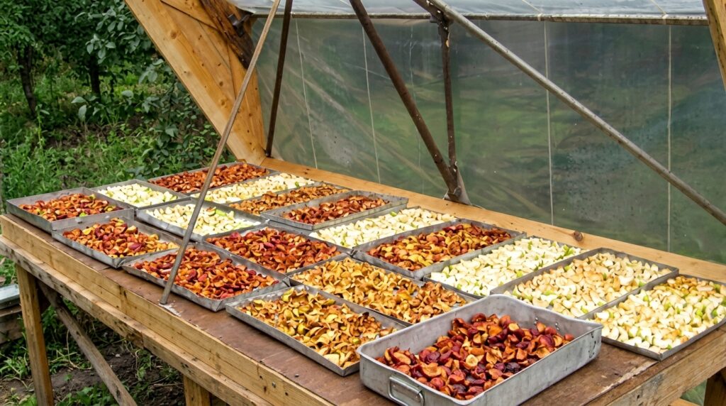 proses pengeringan buah secara alami