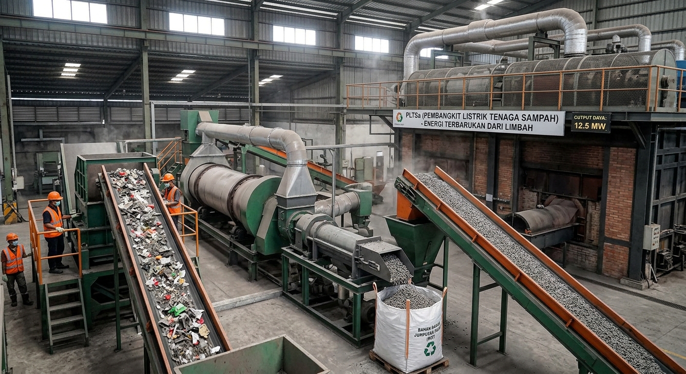 sampah crusher untuk bahan bakar